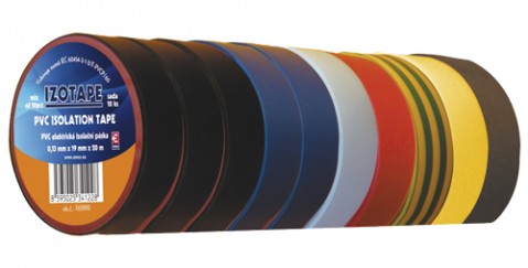 Páska izolačná PVC 19/20m  farebný mix EMOS 10ks