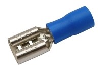 Zdierka faston 6.3mm ,vodič 1.5-2.5mm  modrá