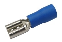 Zdierka faston 4.8mm, vodič 1.5-2.5mm  modrá
