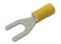 Vidlička 6.5mm, vodič 4.0-6.0mm žltá