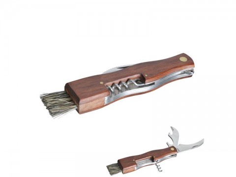 Nôž so štetčekom ORION hubársky skladací 7cm