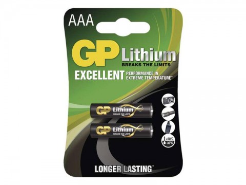Batérie lítiová AAA R03 1,5V GP  2ks