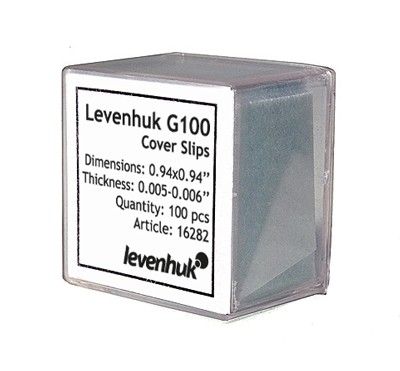 Krycie sklíčka LEVENHUK G100 100ks