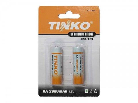 Batérie lítiová AA R6 1,5V/2900mAh TINKO  2ks