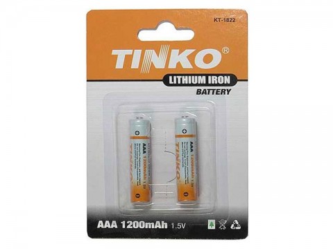 Batérie lítiová AAA R03 1,5V/1200mAh TINKO  2ks