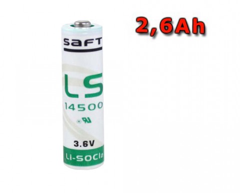 Batérie lítiová LS 14500 3,6V/2600mAh STD SAFT