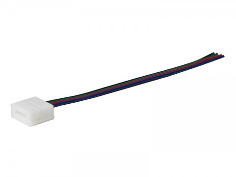 Konektor nepájivý s vodičom pre RGB LED pásiky o šírke 10mm 5050 IP65