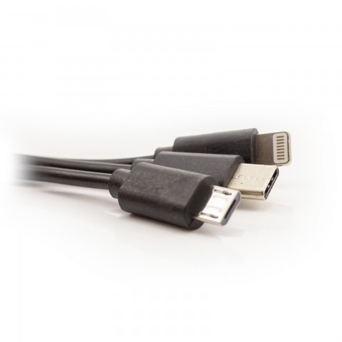 Univerzálna nabíjačka telefónov, micro USB + iPhone konektor + USB 1A