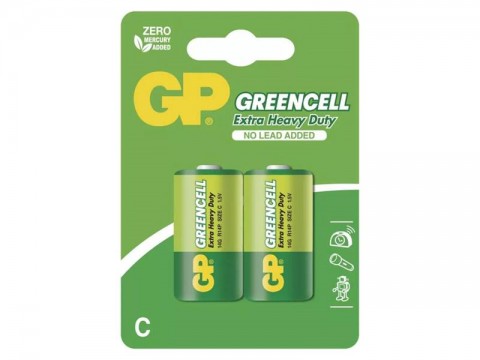 Batéria C (R14) Zn-Cl GP Greencell  2ks