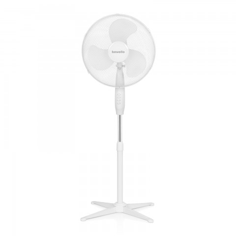 Stojanový ventilátor - Ø38 cm - biely