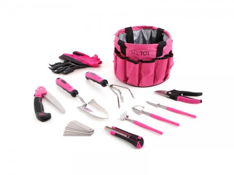 Sada záhradného náradia SIXTOL GARDEN PINK 10 10ks