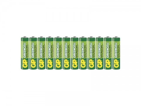 Batérie AAA (R03) Zn-Cl GP Greencell 12ks
