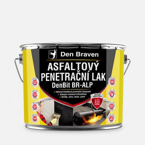 Asfaltový penetračný lak DEN BRAVEN DenBit BR–ALP 9kg