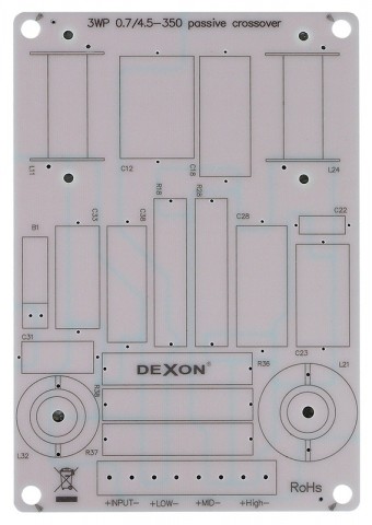 DEXON Plošný spoj 3WP 0.7/4.5-350