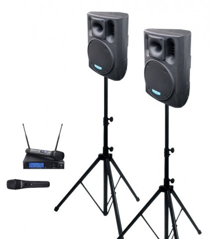 DEXON 2x BC 800A + MBD 840 + MD 505 ozvučovací sestava s mikrofony