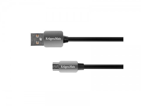 Kábel KRUGER & MATZ KM0331 USB/micro USB 1,8m Black