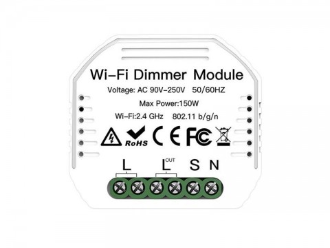 Smart ovládač osvetlenia MOES Dimmer Module MS-105 WiFi Tuya