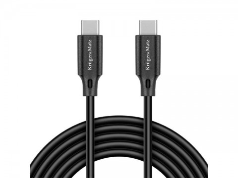 Kábel KRUGER & MATZ KM1260 Basic USB/USB-C 1m Black