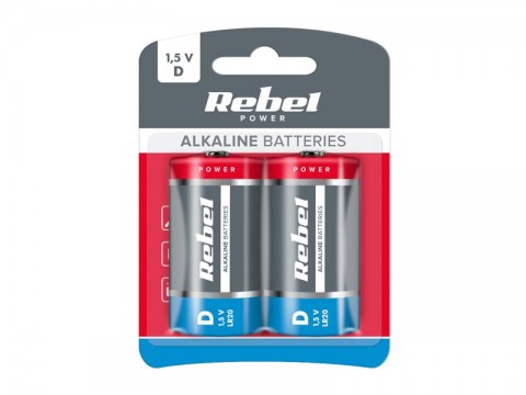 Batéria D (R20) alkalická REBEL Alkaline Power 2BP BAT0064B