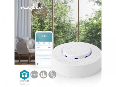 Smart detektor kvality vzduchu NEDIS WIFISA10CWT WiFi Tuya