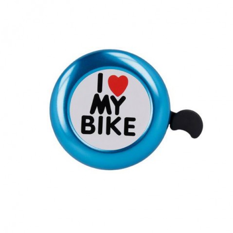 Zvonček na bicykel FOREVER Blue I love my bike