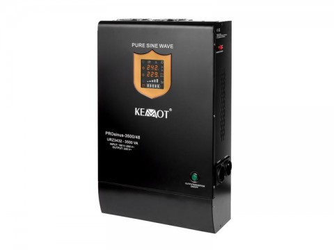 Zdroj záložný KEMOT PROsinus-3500/48 2400W 48V Black nástenný