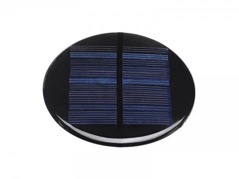 Solárny panel mini 5V/110mA, polykryštalický, priemer 90mm