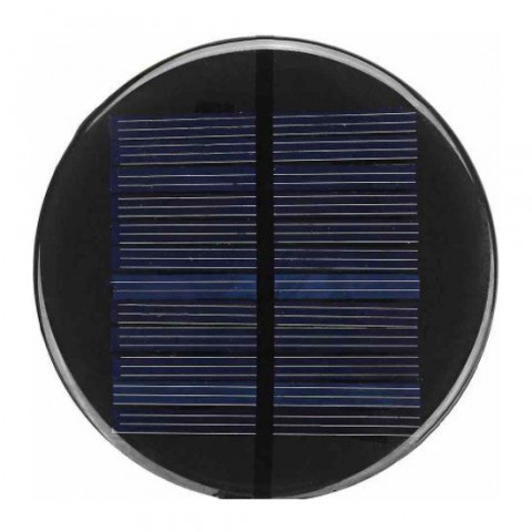 Solárny panel mini 5V/110mA, polykryštalický, priemer 90mm