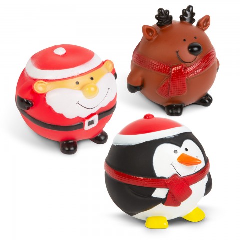 Vianočná hračka pre psa - pípajúca - 3 druhy