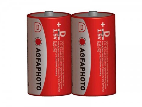 Batéria D (R20) Zn AGFAPHOTO 2ks / shrink