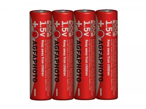 Batéria AAA (R03) Zn AGFAPHOTO 4ks / shrink