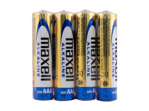 Batéria AAA (R03) alkalická MAXELL 4ks / shrink