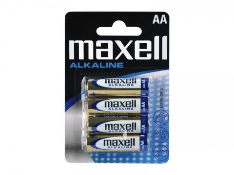 Batéria AA (R6) alkalická MAXELL 4ks / blister