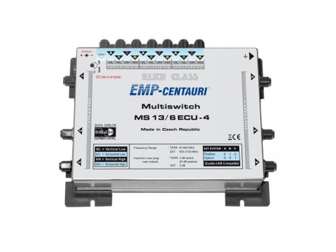 Satelitný multiprepínač EMP Centauri MS13/6ECU-4