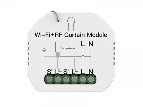 Smart ovládač žalúzií a roliet MOES Curtain Switch Module MS-108WR WiFi Tuya