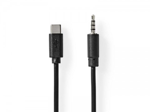 Kábel USB-C - Jack 3,5mm NEDIS CCGB65950BK10