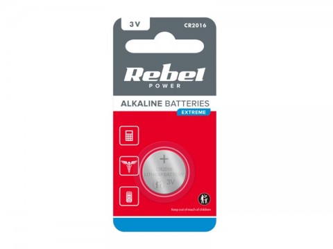 Batéria CR2016 REBEL EXTREME 1ks / blister