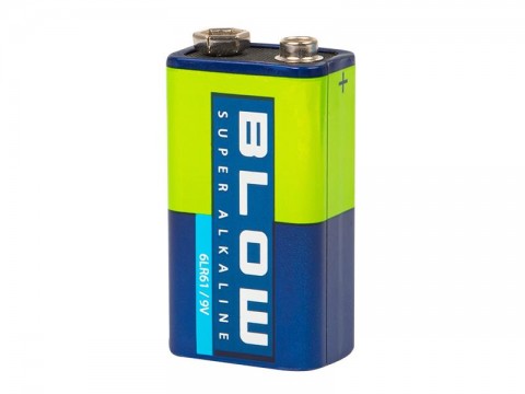Batéria 9V (6LR61) alkalická BLOW Super Alkaline 10x 1ks / blister