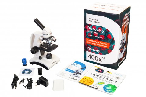 Digitálny mikroskop Discovery Femto Polar s knihou (CZ)