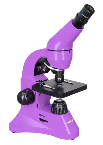 (EN) Levenhuk Rainbow 50L Lime Microscope (Amethyst, CZ)