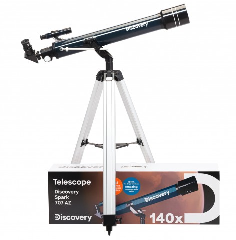 Teleskop Discovery Spark 707 AZ s knihou (CZ)