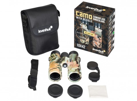 Levenhuk Camo Pine 10x42 Binoculars with Reticle (Rind)