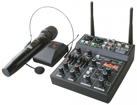 DEXON Mixážní pult s bezdrátovými mikrofony DMC 2210WM