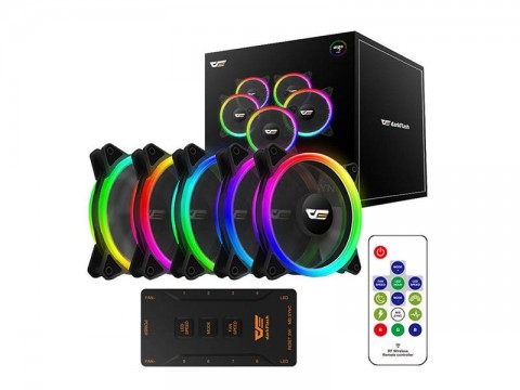 Súprava PC ventilátorov DARKFLASH DR12 Pro ARGB 5v1