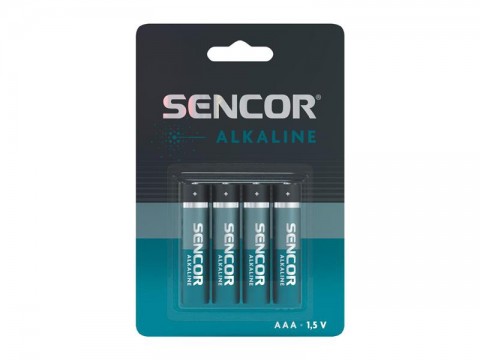 Batéria AAA (R03) alkalická SENCOR SBA Alkaline 4ks / blister