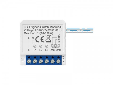 Smart Switch Module AVATTO LZWSM16-W3 ZigBee Tuya