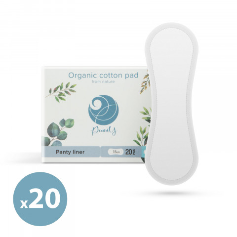 Hygienické vložky z bio bavlny - mini - 20 ks / balenie