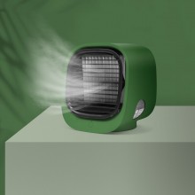 Prenosný mini chladič vzduchu - USB - zelená