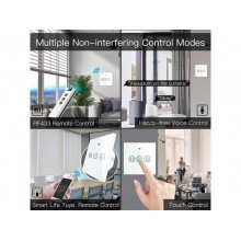 Smart ovládač žalúzií a roliet MOES Curtain Switch Module WiFi Tuya